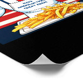 マクドナルド・フライを提供するトランプ ポスター (角)