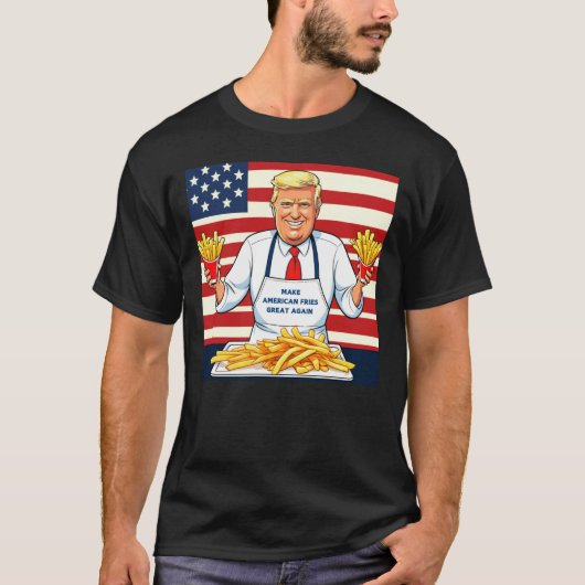 マクドナルド・フライを提供するトランプ Tシャツ (正面)