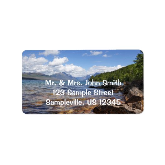 マクドナルドI湖 ラベル (正面)