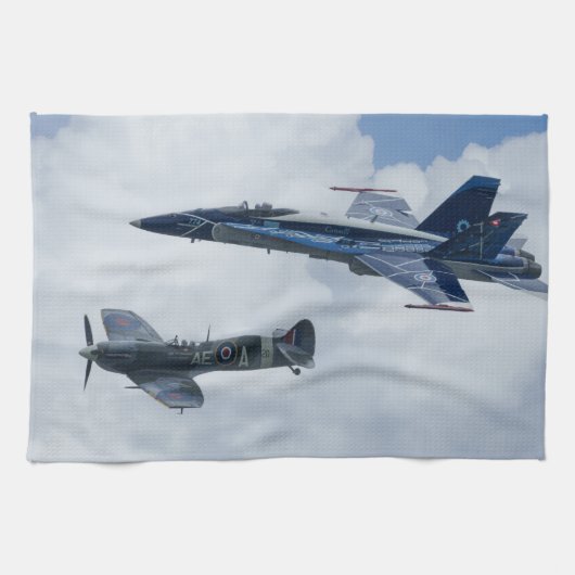 マクドネル・ダグラスCF-188Aホーネット キッチンタオル (横)