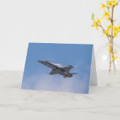 マクドネル・ダグラスF/A-18ホーネット・グリーティングカード カード (黄色い花)