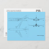 マクドネル・ダグラスMD-11ポストカード ポストカード (正面/裏面)