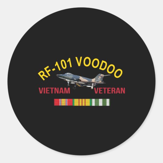 マクドネルF-101ブードゥーベトナム退役軍人Rf-101 Vood ラウンドシール (正面)