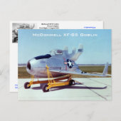 マクドネルXF-85ゴブリン葉書 ポストカード (正面/裏面)