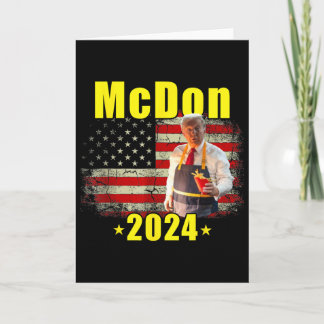 マクドンのドナルド・トランプ フレンチフライ フライドポテト料理 おもしろTシャツ カード