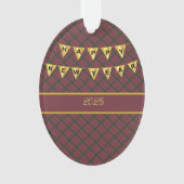 マクナートンウェザーズオリジナルスコットランドタータンチェック オーナメント (正面)