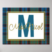 マクニコール狩りプレイドモノグラム 箔ポスター (正面)