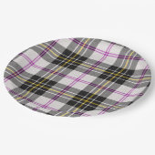マクパーソンドレスクランタータンチェックスコティッシュプレイドパター ペーパープレート (アングル)