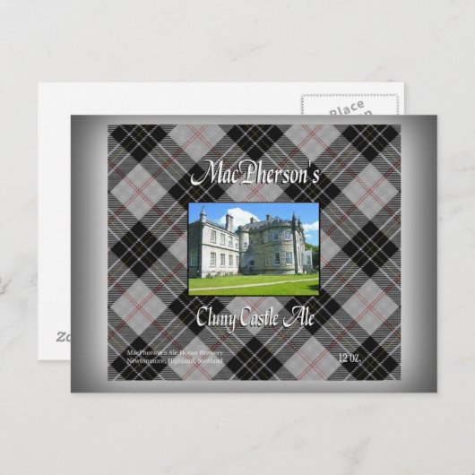 マクファーソンのクルーニー城エール ポストカード (正面/裏面)