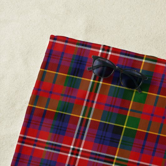 マクファーソンタータンチェックプレイドモノグラムビーチタオル ビーチタオル (インサイチュ)