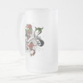 マクファーソンタータンチェックライオン フロストグラスビールジョッキ (正面左)