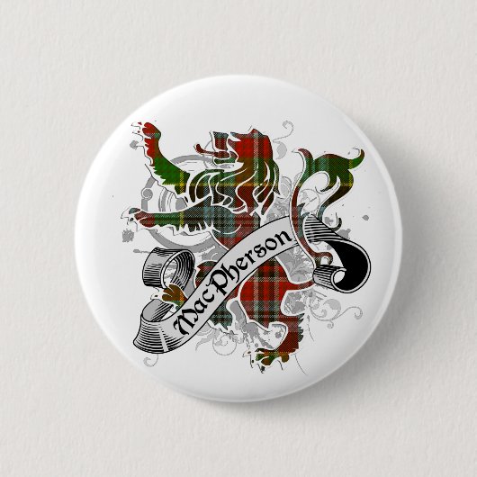 マクファーソンタータンチェックライオン 缶バッジ (正面)