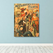 マクファーデンのフラッツ新版劇場の列 キャンバスプリント (インサイチュ (ウッドフロア))