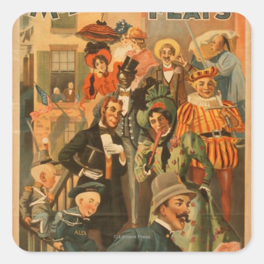 マクファーデンのフラッツ新版劇場の列 スクエアシール (正面)