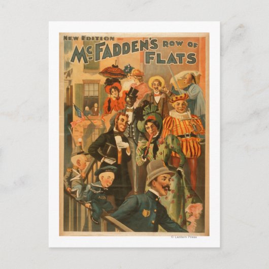 マクファーデンのフラッツ新版劇場の列 ポストカード (正面)
