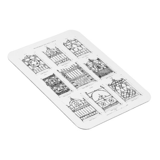 マクファーレンのCaからの鋳鉄門のデザイン マグネット (右側)