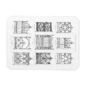 マクファーレンのCaからの鋳鉄門のデザイン マグネット (横)