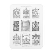 マクファーレンのCaからの鋳鉄門のデザイン マグネット (縦)