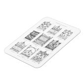 マクファーレンのCaからの鋳鉄門のデザイン マグネット (左側)