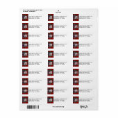 マクファーレンタータンチェックプレイドモノグラム住所 シール (フルシート)