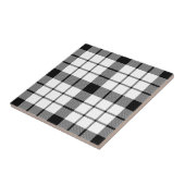 マクファーレンタータンチェック白黒プレイド タイル (側面)
