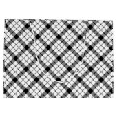 マクファーレンタータンチェック白黒プレイド ラージペーパーバッグ (裏面)