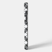 マクファーレンタータンチェック白黒プレイド Case-Mate iPhoneケース (裏面 / 左)