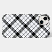 マクファーレンタータンチェック白黒プレイド Case-Mate iPhoneケース (裏面 (横))
