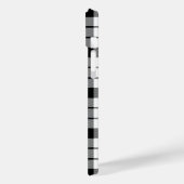 マクファーレンタータンチェック白黒プレイド Case-Mate iPhoneケース (裏面 / 左)