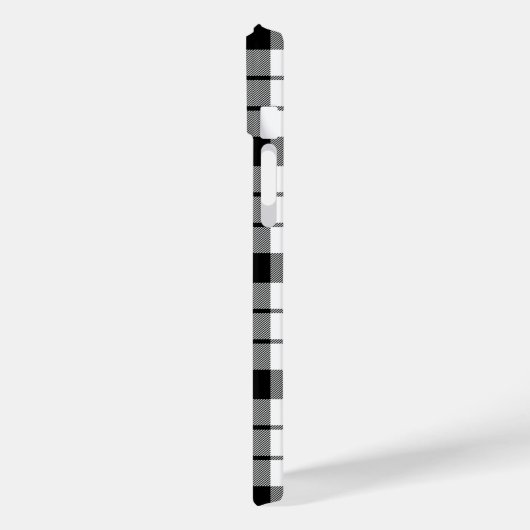 マクファーレンタータンチェック白黒プレイド Case-Mate iPhoneケース (裏面 / 左)