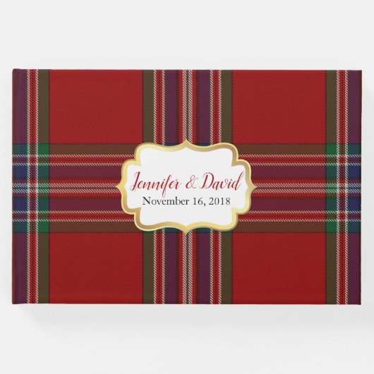 マクファーレン結婚プレイドズゲストブック ゲストブック (正面)