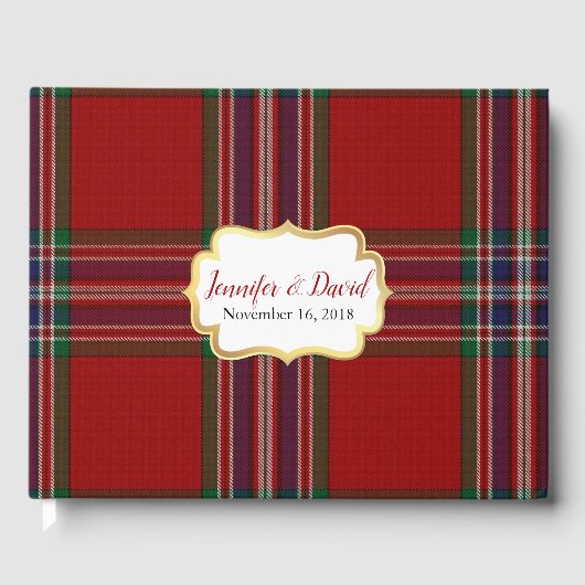 マクファーレン結婚プレイドズゲストブック ゲストブック (正面)