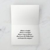 マクファーレン風化タータンチェッククリスマス シーズンカード (内部)