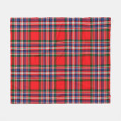 マクファーレン・プレイド フリースブランケット (正面(横))