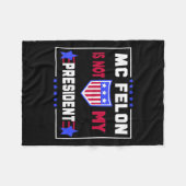 マクフェロンは私の社長ではない フリースブランケット (正面(横))