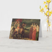 マクベスおよび3人の魔法使い1855年 カード (黄色い花)