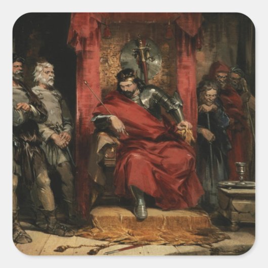 マクベスが殺人者に指示する スクエアシール (正面)