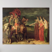 マクベスと三人の魔女, 1855 ポスター (正面)