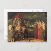 マクベスと三人の魔女， 1855 ポストカード (正面/裏面)