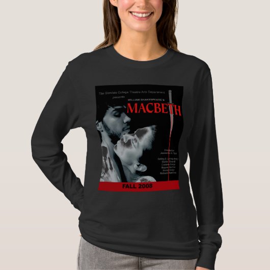 マクベスのティー Tシャツ (正面)