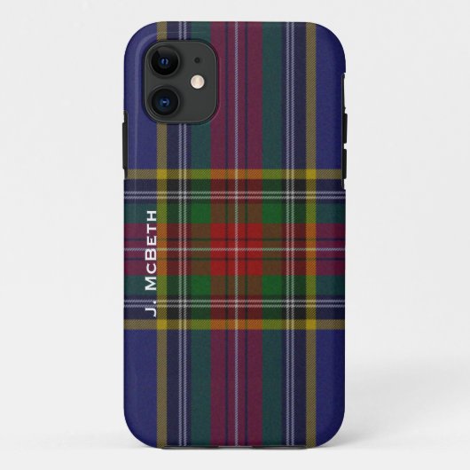 マクベスの一族のタータンチェック格子縞のiPhone 5sケース Case-Mate iPhoneケース (裏面)