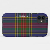 マクベスの一族のタータンチェック格子縞のiPhone 5sケース Case-Mate iPhoneケース (裏面(横))