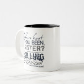 マクベスの殺害のブタの引用文 ツートーンマグカップ (正面左)