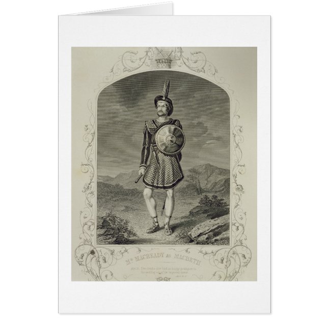 マクベスの演劇の行為I場面3としてMacready氏、 (正面)