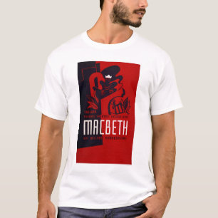 マクベスの黒人の劇場1937 WPA Tシャツ