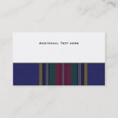 マクベスタータンチェックプレイドカスタム 名刺 (裏面)