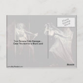 マクベス夫人がヨハン・フセリによってデッガーを受け取る ポストカード (裏面)