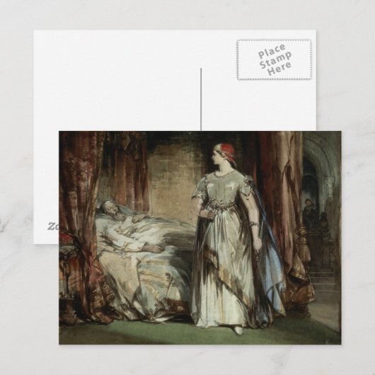 マクベス夫人， 1850 ポストカード (正面/裏面)