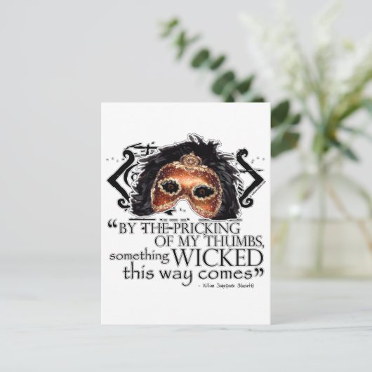 マクベス引用文 ポストカード (スタンド正面)