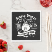 マクベス・ウィッチス魔術タイポグラフィハロウィーン スタンダードランチョンナプキン (インサイチュ)